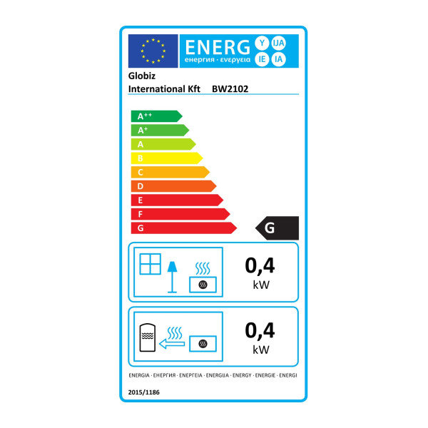 Mini radiator - 400W - display LED - 230V - negru - Bewello ǀ BW2102 - imagine 5