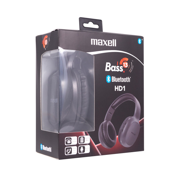 Casti Maxell BT BASS13 HD1 - Negru ǀ 52044BK - imagine 2