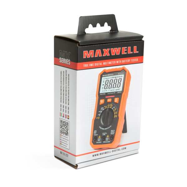 Multimetru digital Maxwell MX 25222 cu tester baterie + functie lumina de lucru ǀ 25222 - imagine 4