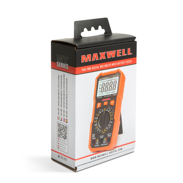 Multimetru digital Maxwell MX 25223 cu tester baterie, masurare temperatura + functie lumina de lucru ǀ 25223 - imagine 4