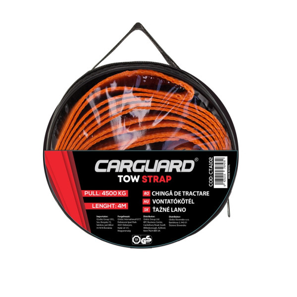 Chinga de tractare Carguard - 4m - 4500kg ǀ CTA102 - imagine 2