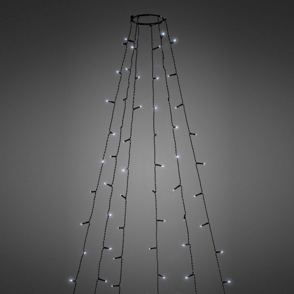 Lumini brad LED - 1.9 m - 120 LEDuri, alb rece - IP44 ǀ 58931 - imagine 5