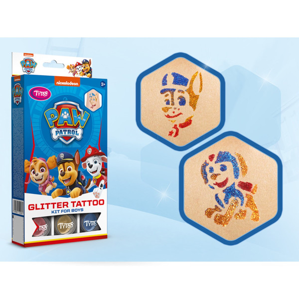 Set de tatuaje cu sclipici TyToo Paw Patrol pentru baieti ǀ TY50218 - imagine 5