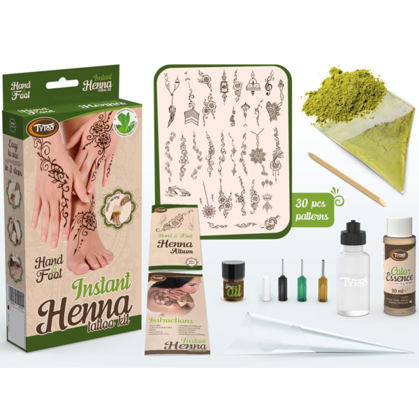 Set henna instant - tatuaj pentru maini si picioare ǀ TY50202