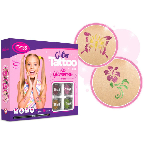 Set de tatuaje cu sclipici TyToo Glamorous ǀ TY50182 - imagine 4