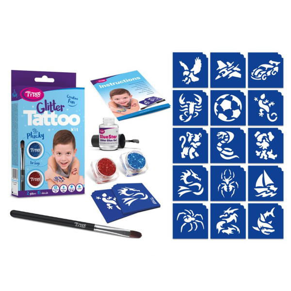 Set de tatuaje cu sclipici TyToo Plucky ǀ TY50178