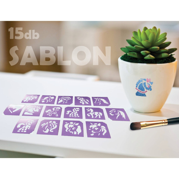 Set sabloane Cai si Unicorni - 15 buc ǀ TY50156 - imagine 5