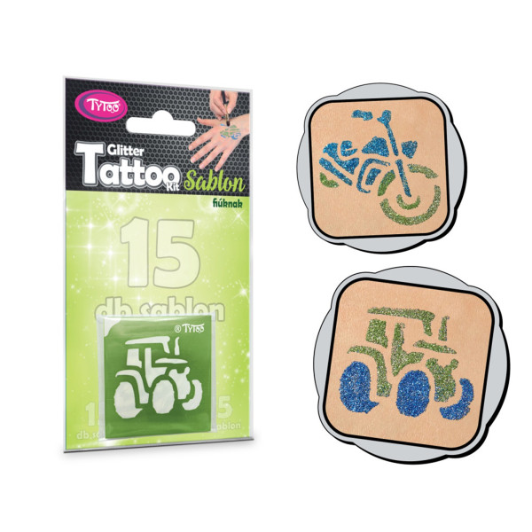 Set sabloane tatuaje - vehicule - 15 buc ǀ TY50155 - imagine 2