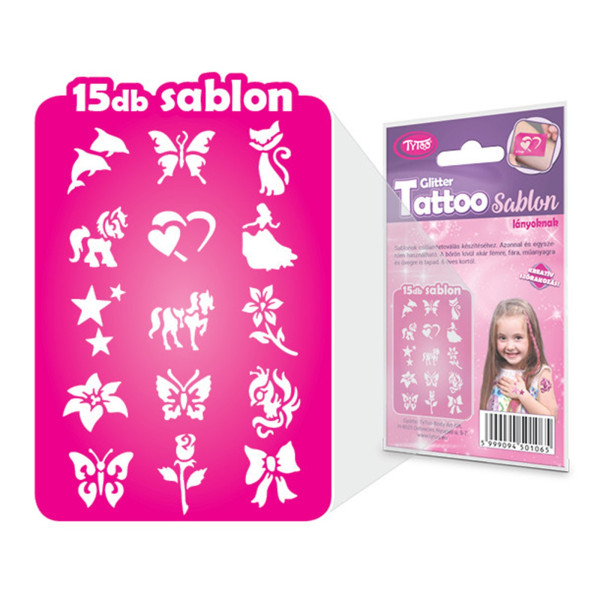 Set sabloane tatuaje - pentru fete - 15 buc ǀ TY50106 - imagine 4