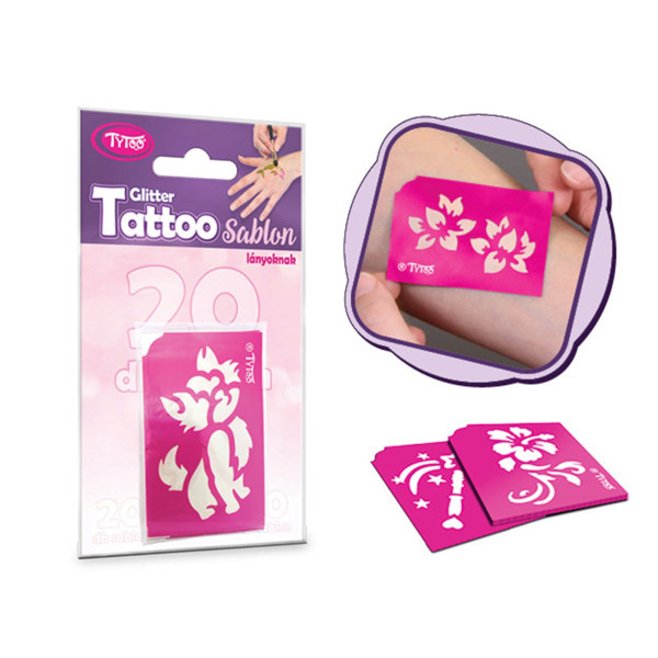 Set sabloane tatuaje - pentru fete - 21 buc ǀ TY50105 - imagine 2