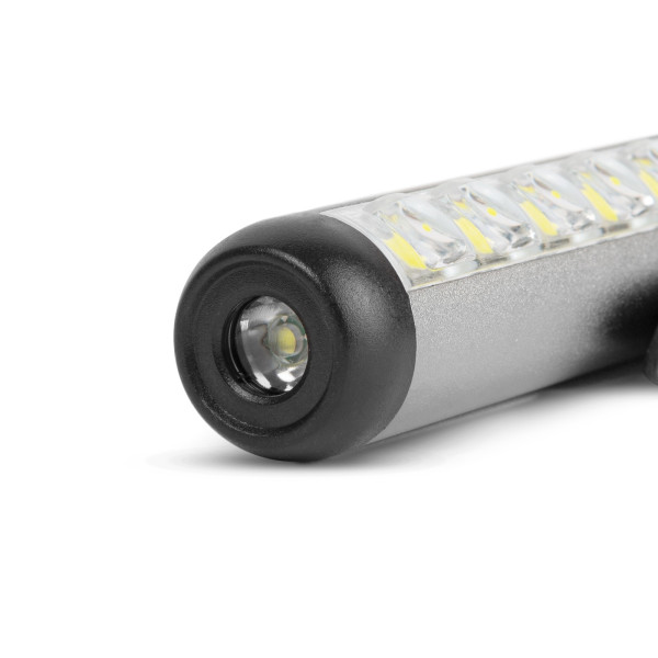 Lanterna LED - cu modul lumina de lucru - baterie de 400 mAh - XPE + LED SMD - 500 lm - IP55 - argintiu ǀ 18580A - imagine 2