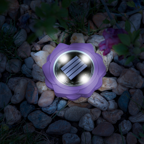 Lampa solara LED - violet - alb rece - 11,5 x 2,3 cm ǀ 11767C