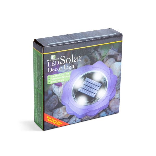 Lampa solara LED - violet - alb rece - 11,5 x 2,3 cm ǀ 11767C - imagine 3