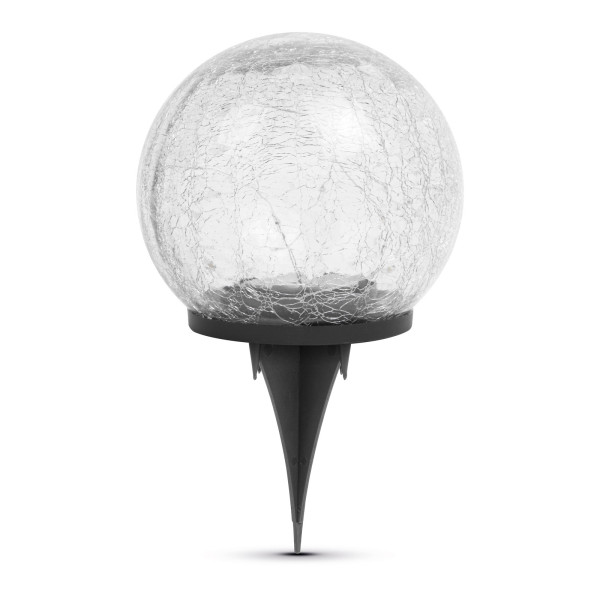 Lampa solara sfera sticla - 15 cm - 20 LED alb cald ǀ 11760C - imagine 2