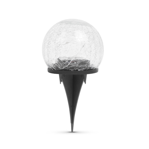 Lampa solara sfera sticla - 10 cm - 10 LED alb cald ǀ 11760A - imagine 2