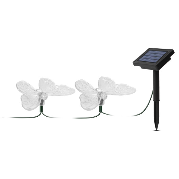 Lampa solara cu LED - fluturi - 2,9 m - 10 LED-uri colorate ǀ 11758A