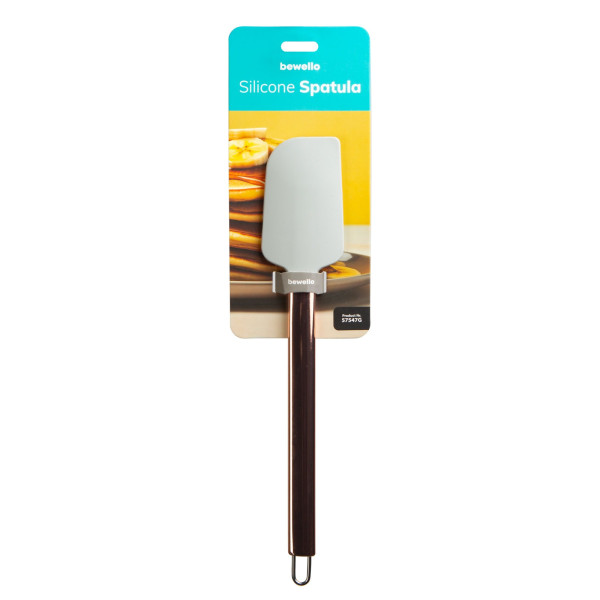 Spatula din silicon cu maner din inox - gri - 29 x 5,2 x 1 cm ǀ 57547G