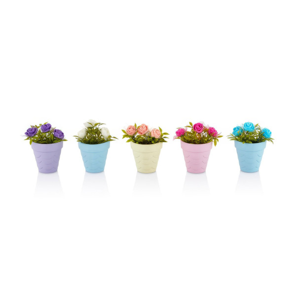 Decor plante artificiale - in ghiveci - 6 x 10 cm - 5 tipuri ǀ 11836 - imagine 2