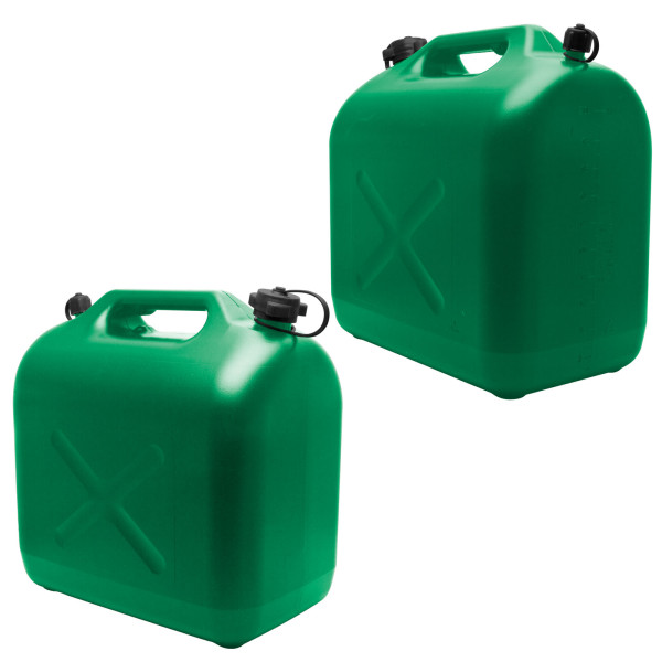 Canistra de combustibil - plastic - 20 L - verde ǀ 10892D - imagine 2