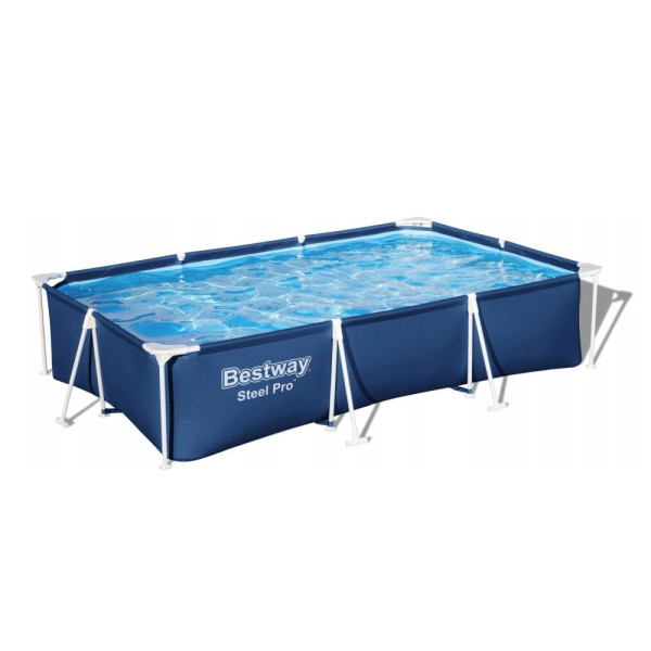 Piscina cu perete rigid - cu filtru de circulatie a apei - PVC - 300 x 201 x 66 cm ǀ 56420