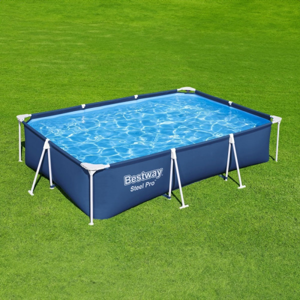 Piscina cu perete rigid - cu filtru de circulatie a apei - PVC - 300 x 201 x 66 cm ǀ 56420 - imagine 4