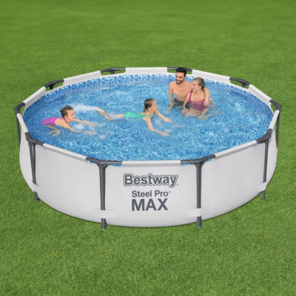 Piscina cu perete solid cu filtru de circulatie a apei - 305 x 76 cm - 4678 litri ǀ 56419 - imagine 3