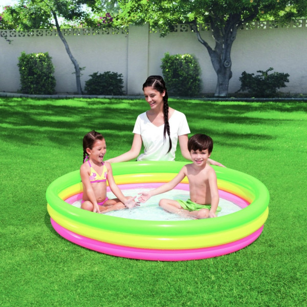 Piscina gonflabila curcubeu pentru copii - 152 cm ǀ 56412 - imagine 2