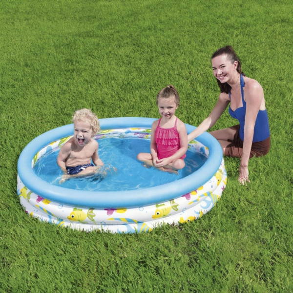 Piscina gonflabila pentru copii - Ocean - 122 x 25 cm - 140 L ǀ 56411 - imagine 2