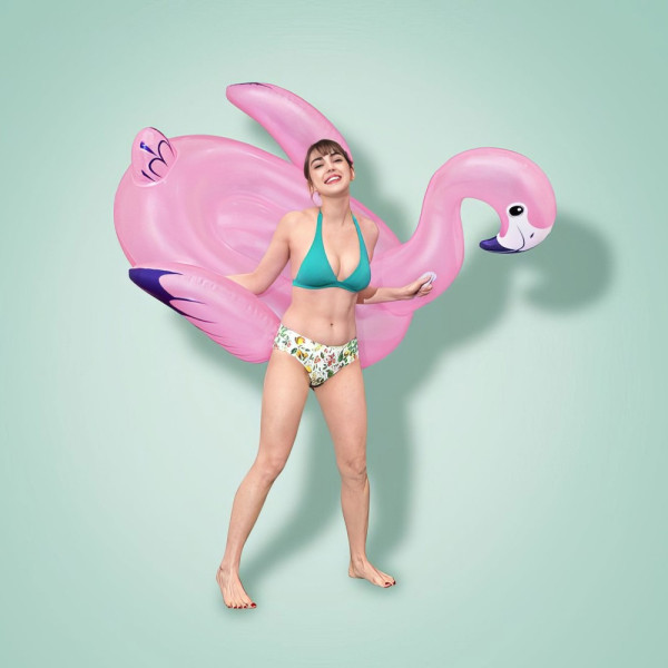 Saltea gonflabila - flamingo - 153 x 143 cm ǀ 56406 - imagine 4