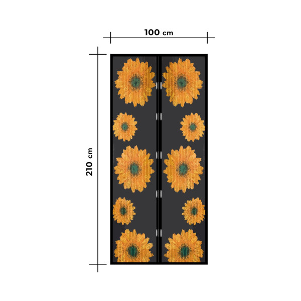 Plasa tantari pt. usi - inchidere magnetica, 100x210 cm ǀ 11398A - imagine 4