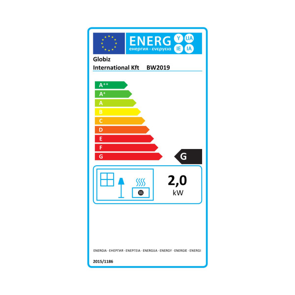 Radiator electric de perete / podea - display LED, curbat - Bewello ǀ BW2019 - imagine 6