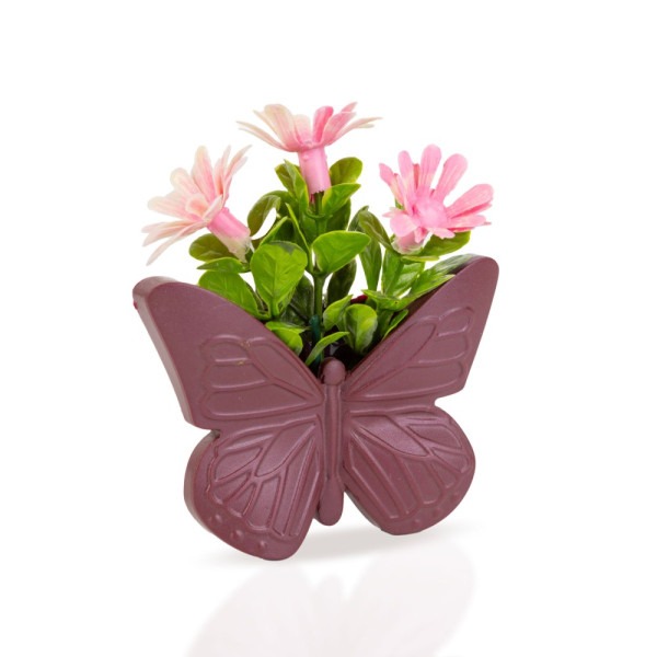 Decor plante artificiale - fluture - magnetic - 8 x 8 cm - 4 tipuri ǀ 11879 - imagine 3