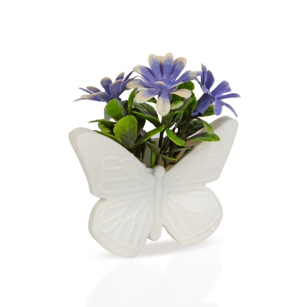 Decor plante artificiale - fluture - magnetic - 8 x 8 cm - 4 tipuri ǀ 11879 - imagine 6