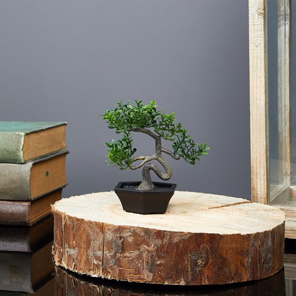 Decor plante artificiale - bonsai - 10 x 13 cm ǀ 11856