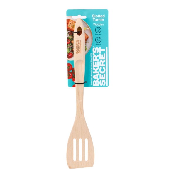 Spatula de bucatarie din lemn de fag Baker's Secret - cu fante - 13" (33 cm) ǀ DA00969