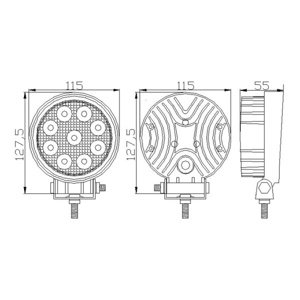 Proiector Led Auto Off Road - 27W - 9 SMD LED Carguard ǀ CLL010 - imagine 6